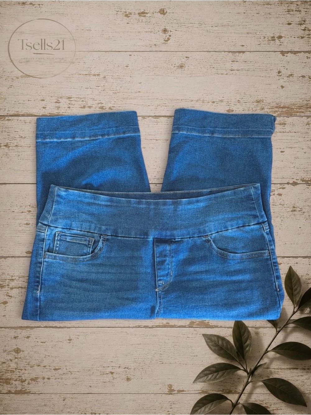 Sound Style Silk Denim Capris - Size L